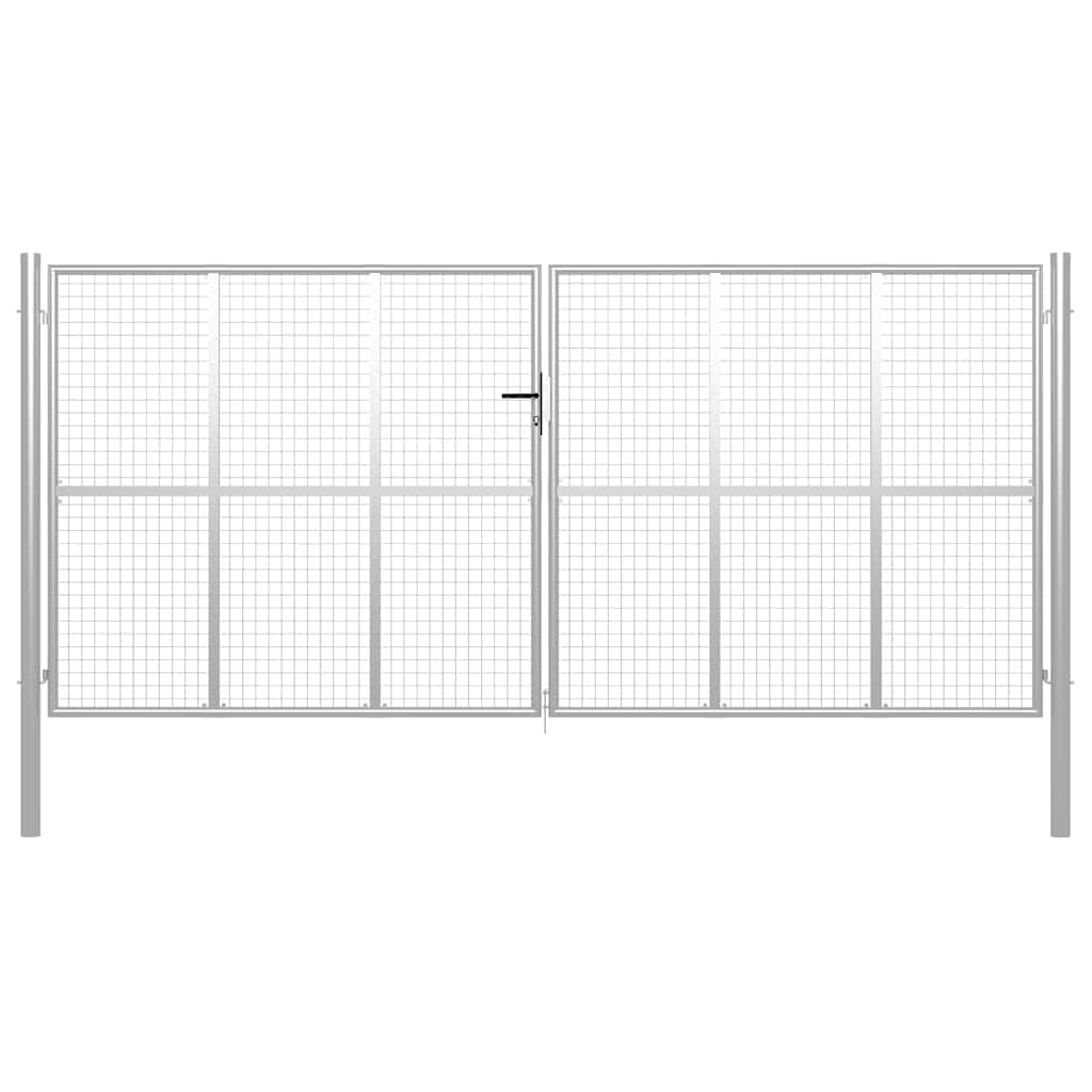 vidaXL Heim & Garten Gartentor Stahl 415x250 cm Grün