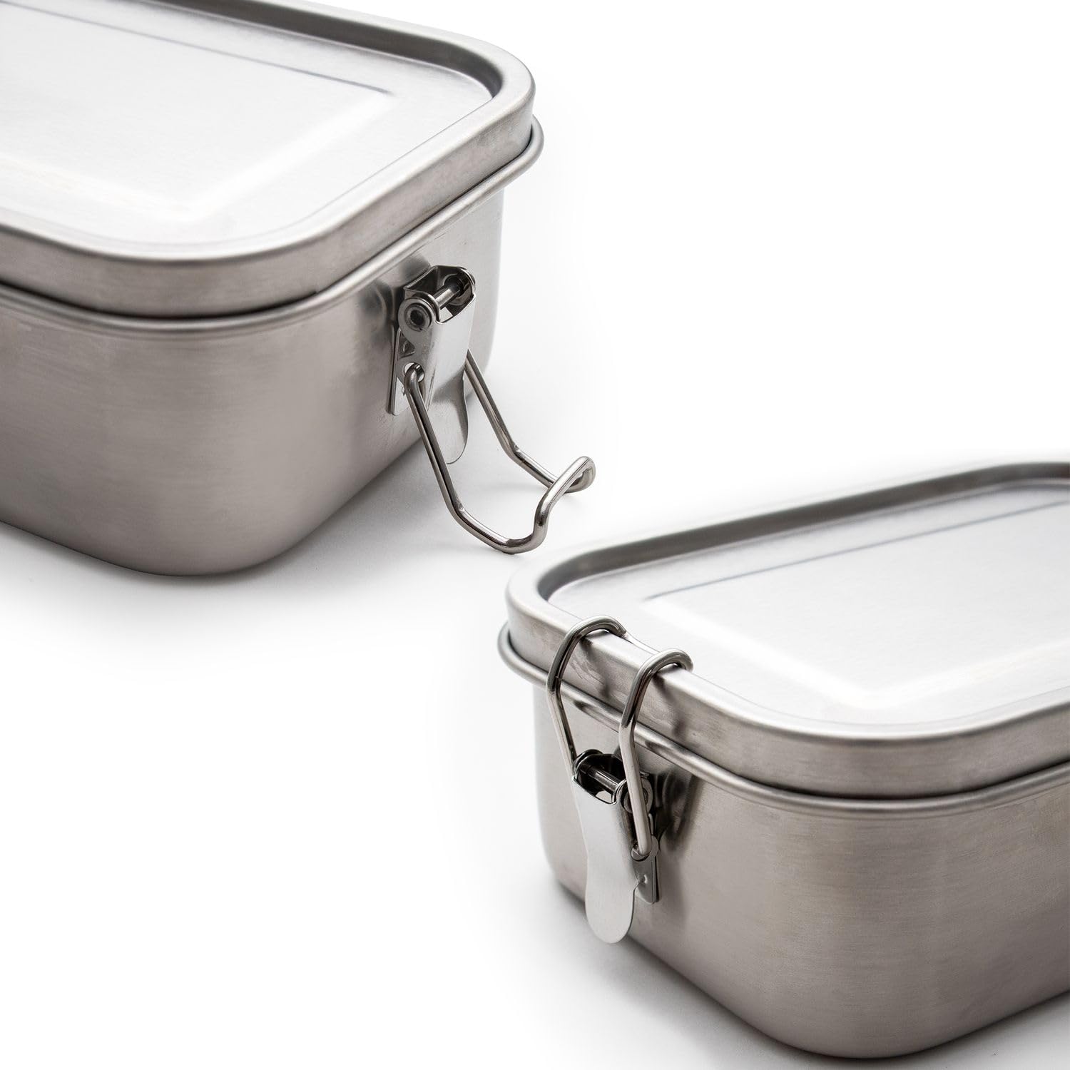 Intirilife Lunchbox Edelstahl 550 ml Silber auslaufsicher