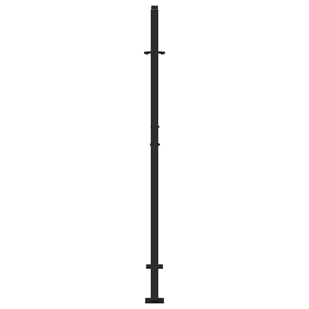 vidaXL Heim & Garten Gartentor Stahl Schwarz 100x150 cm Trace
