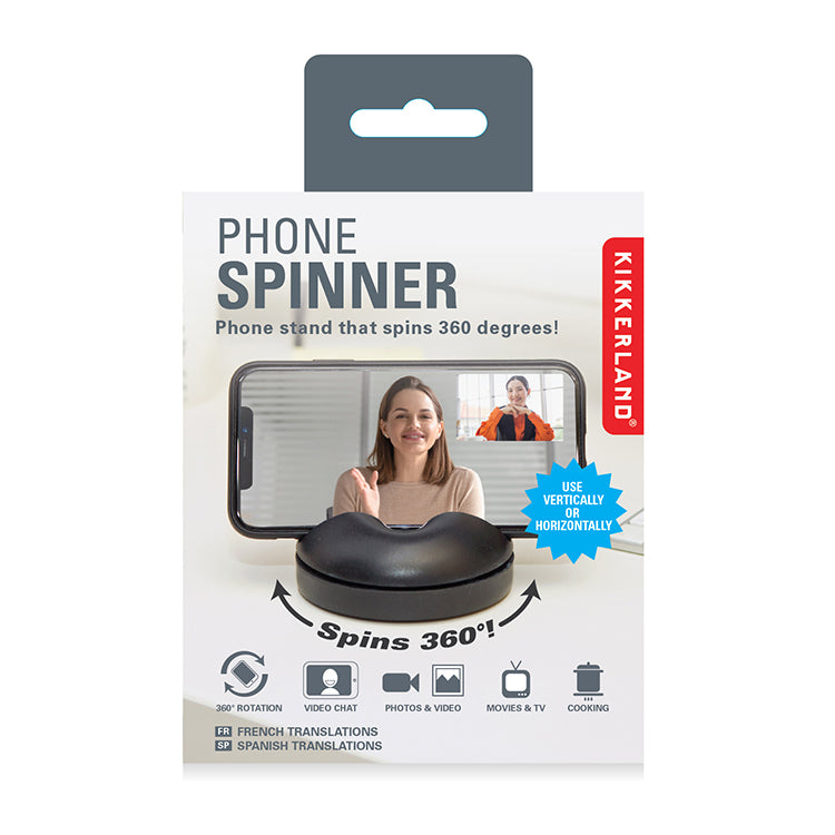 Kikkerland Phone Spinner Handyständer schwarz universal