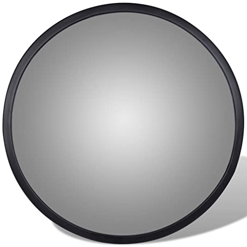 vidaXL Verkehrsspiegel 30 cm Indoor Konvex Acryl Schwarz