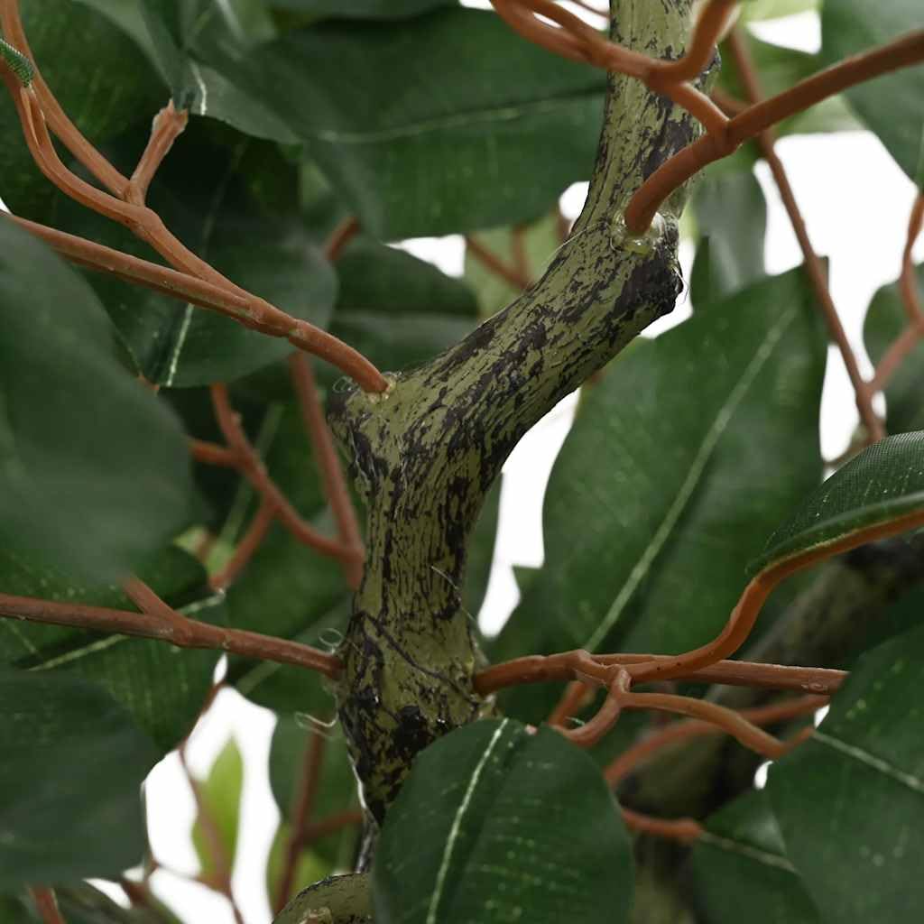vidaXL Heim & Garten Ficusbaum künstlich 130 cm grün 480 Blätter