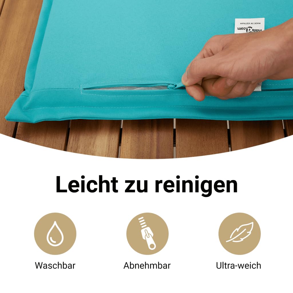 vidaXL 12-tlg Gartensofa-Set Polyrattan Schwarz-Blau