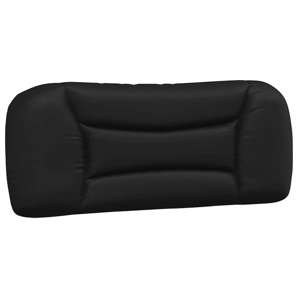 vidaXL Hvar Kopfteilkissen 100 cm Schwarz Kunstleder