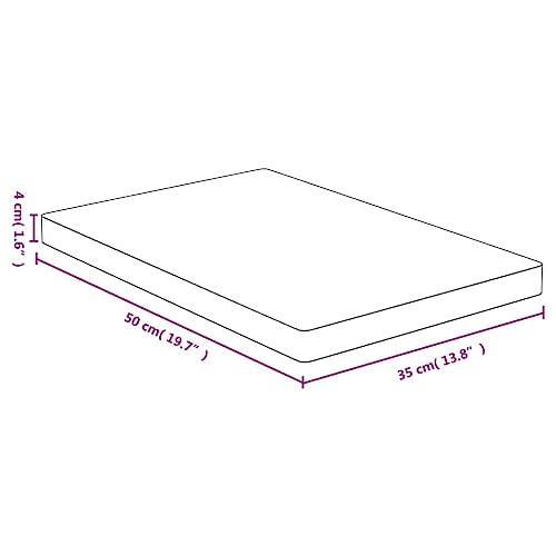vidaXL Schneidebrett 35x50x4 cm Bambus Küchenbrett