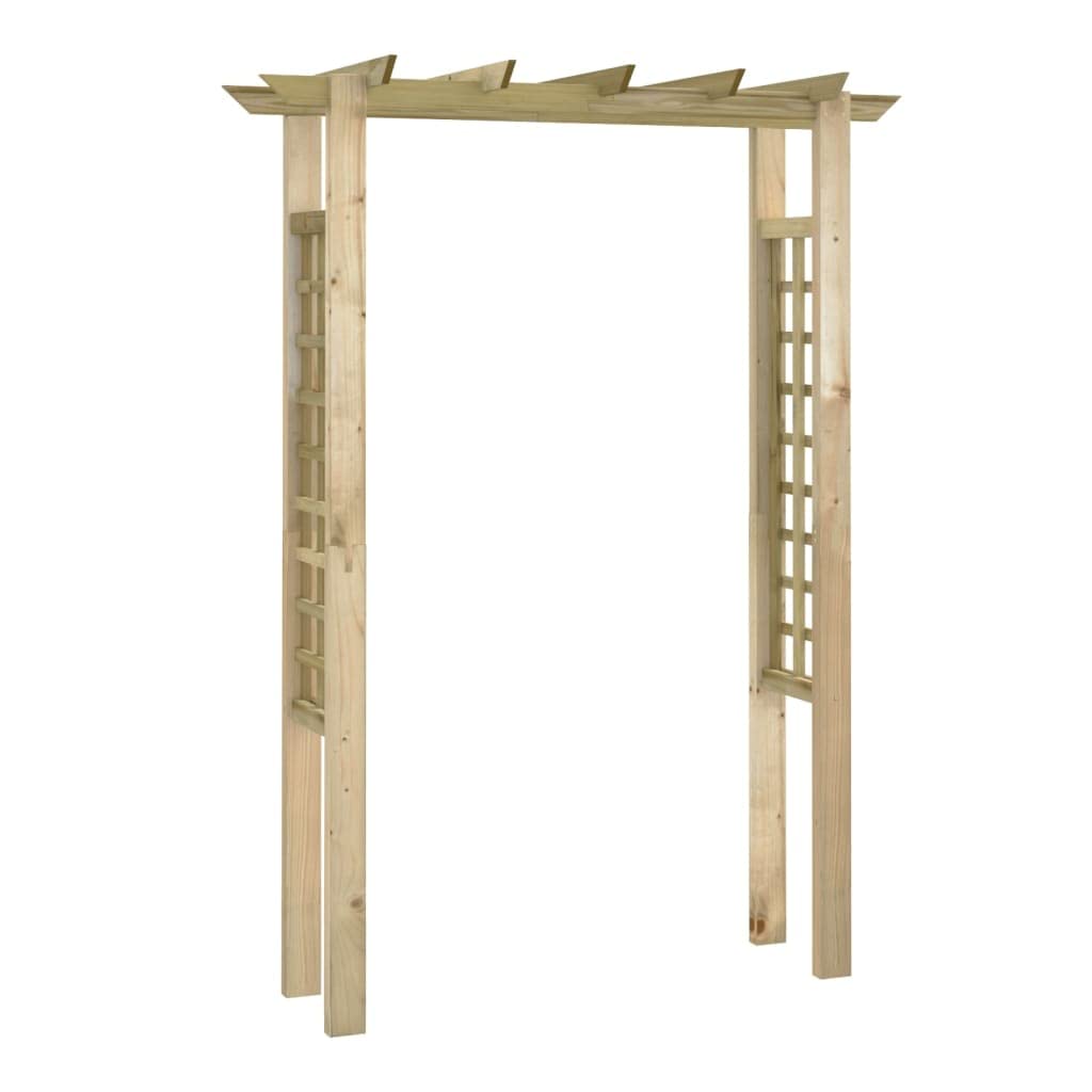 vidaXL Rosenbogen Holz 150x60x204 cm imprägniert