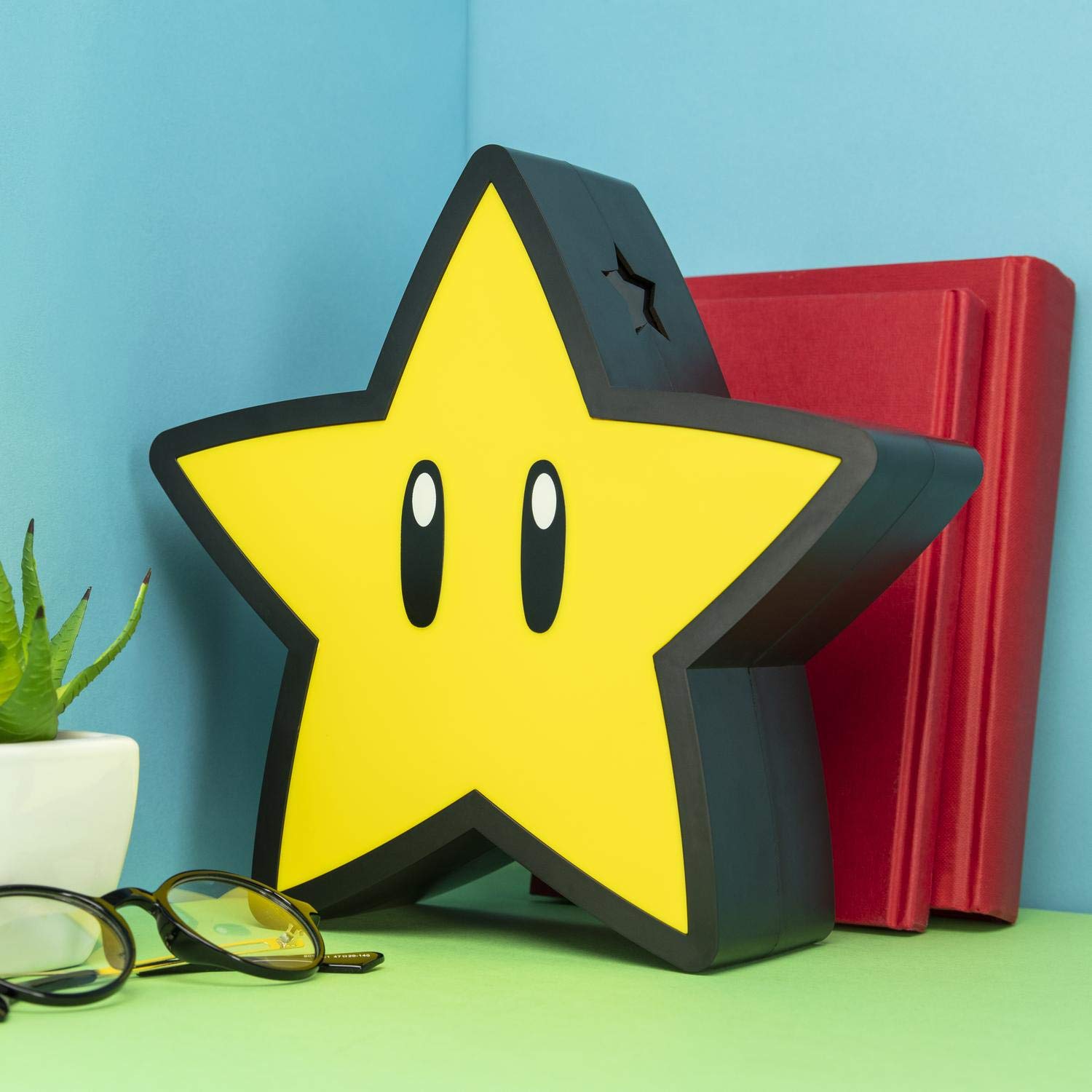 Paladone Mario Super Star Projektorlampe Batterie USB