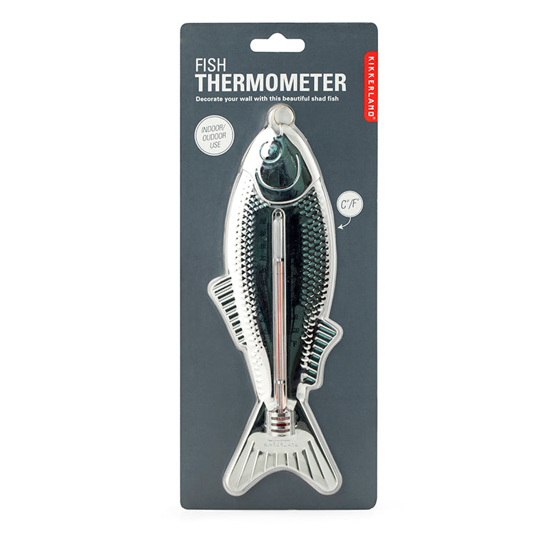 Kikkerland Fisch Thermometer Innen Außen Celsius Fahrenheit