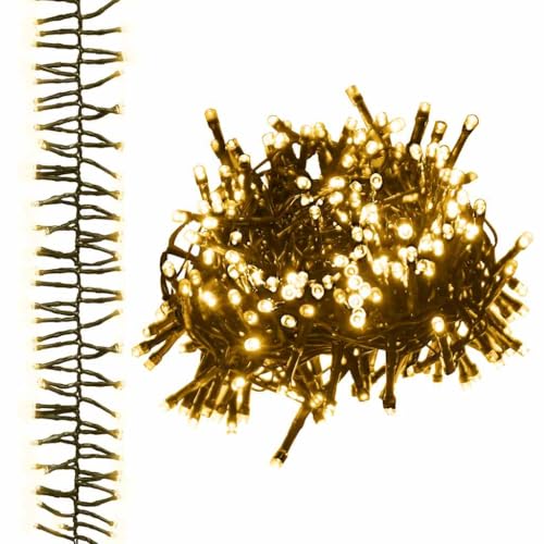 vidaXL LED Lichterkette 400 LEDs Warmweiß 7,4 m