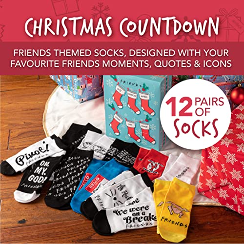 Paladone Friends Socken Adventskalender 12 Tage Unisex Polyester