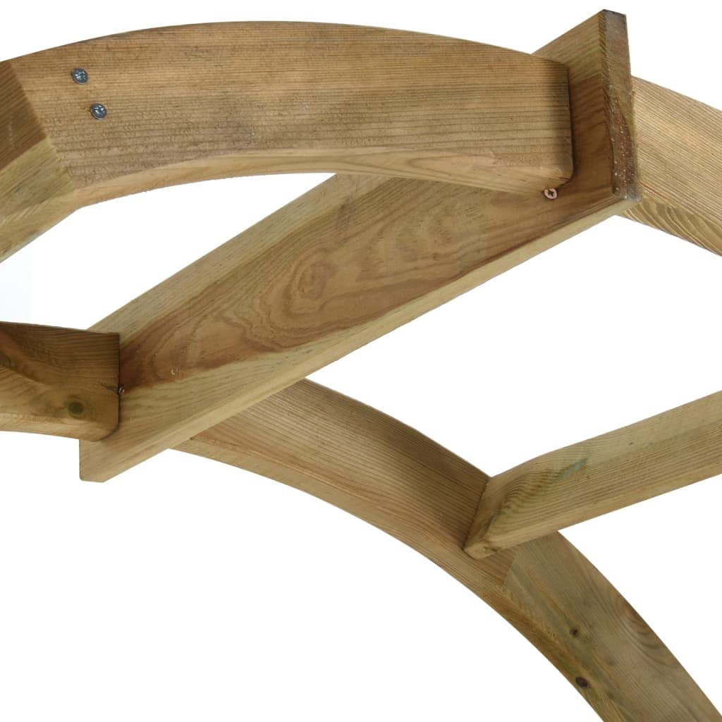 vidaXL Heim & Garten Rosenbogen Kiefer grün 130x215 cm