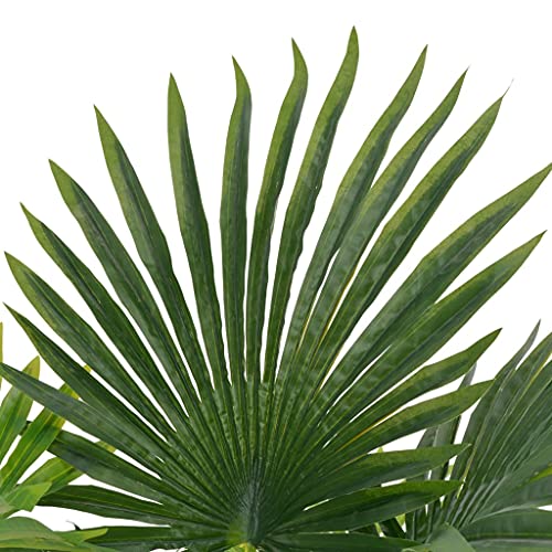 vidaXL Kunstpflanze Palme 70 cm mit Topf Grün Dekopflanze