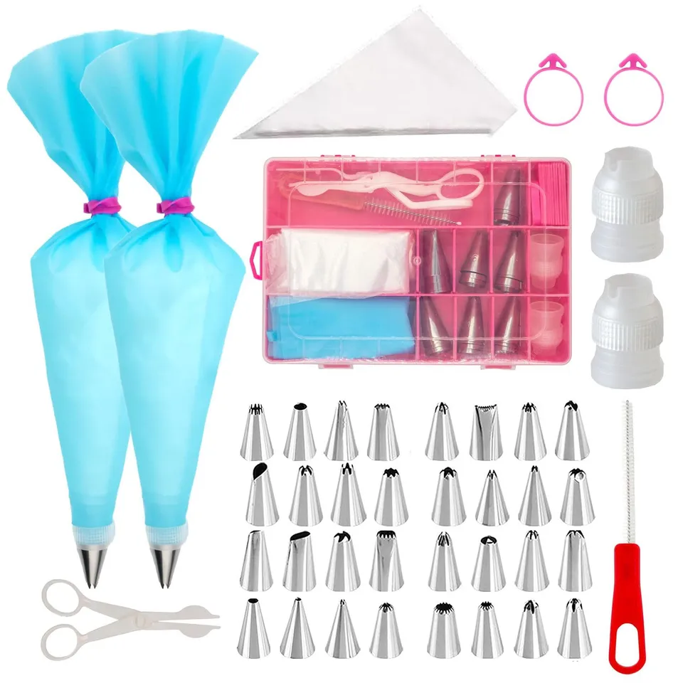 Intirilife Spritztüllen Set 52-teilig Edelstahl mit Beutel