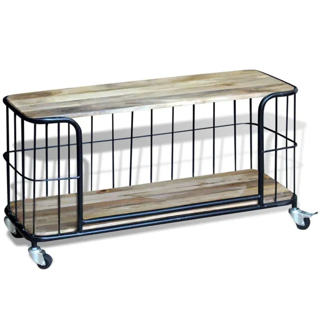 vidaXL Möbel TV-Schrank Massivholz Mango 100x40x45 cm Lowboard