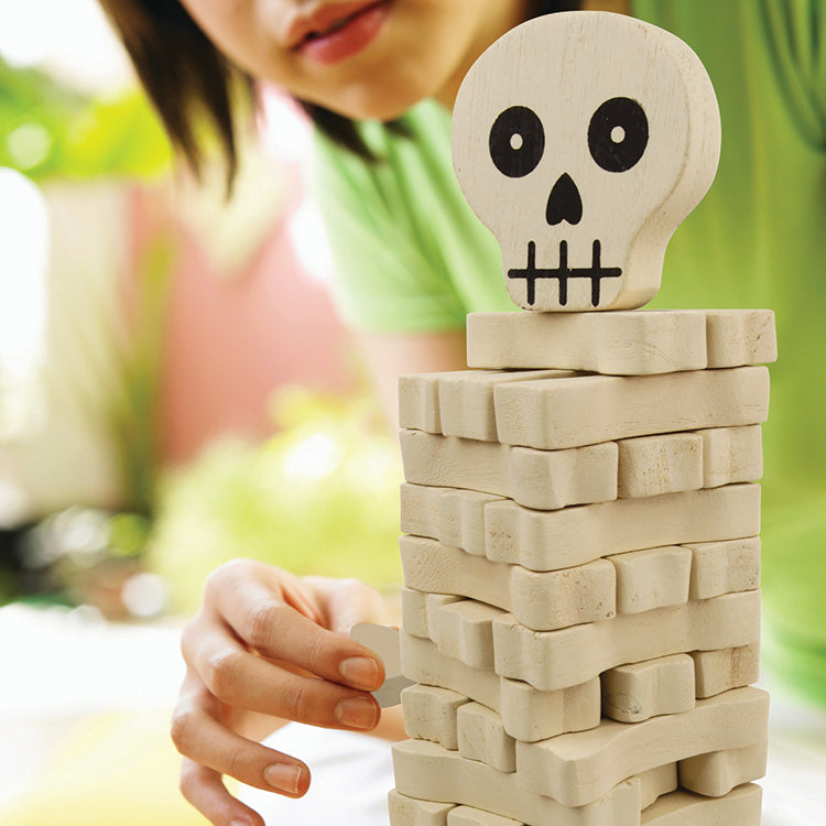 Kikkerland Stack The Bones Stapelspiel Holz