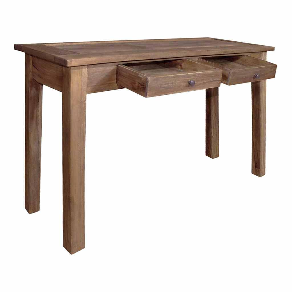 vidaXL Möbel Konsolentisch Mahagoni 123x42x75 cm