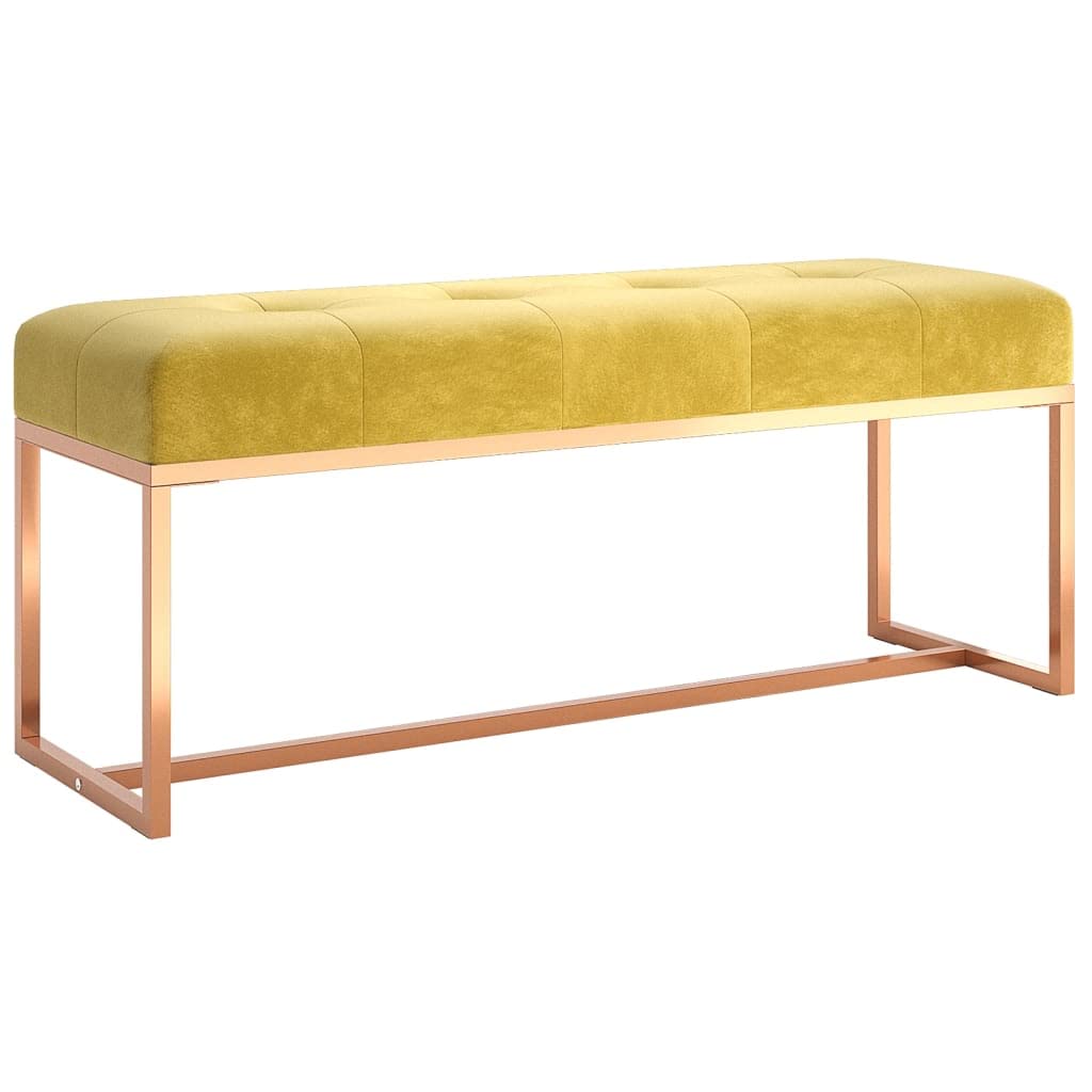 vidaXL Möbel Sitzbank 110x36x45 cm Dunkelgrün Samt Bettbank
