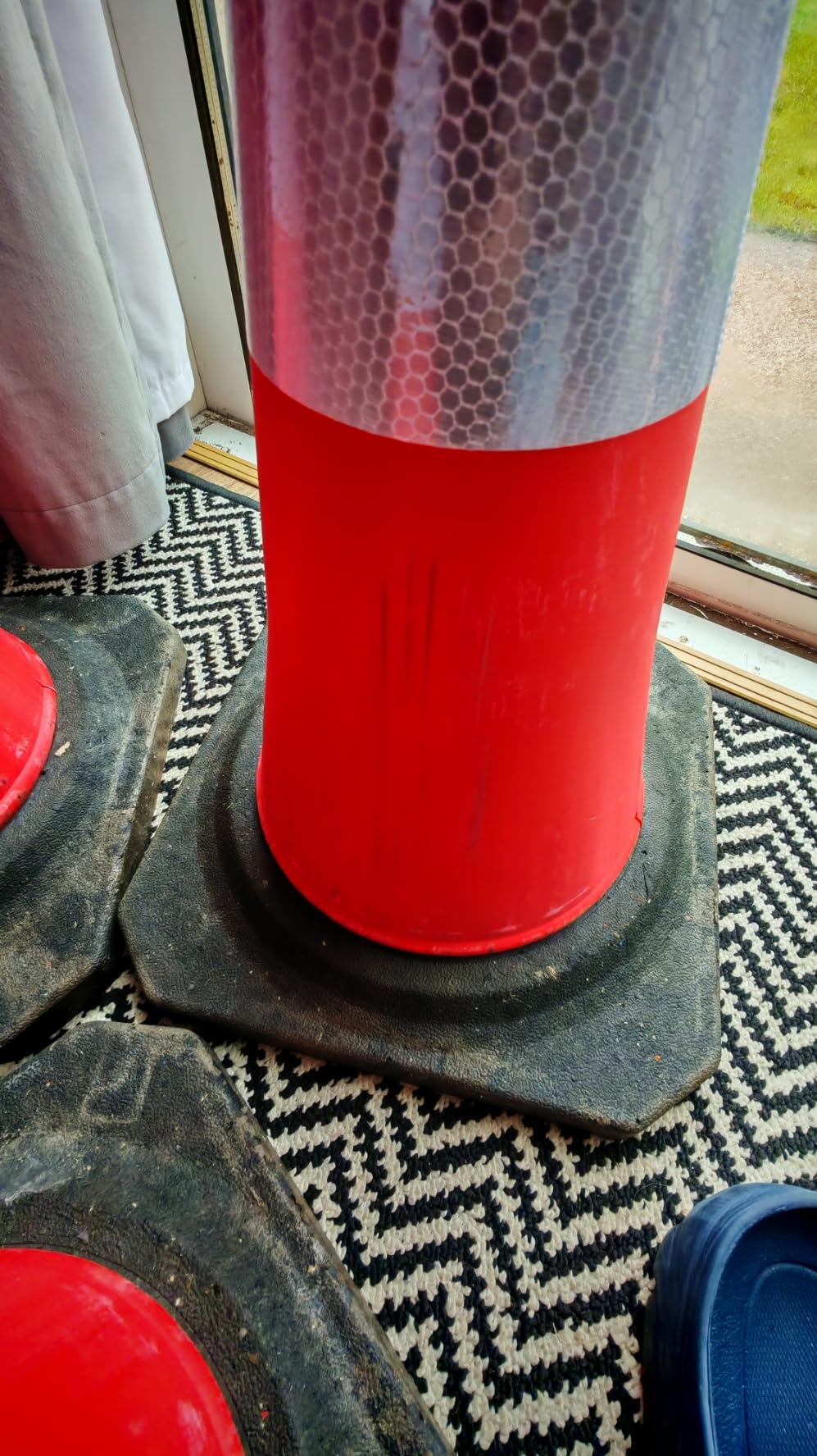 vidaXL Leitkegel 10x 75cm HDPE rot reflektierend Set