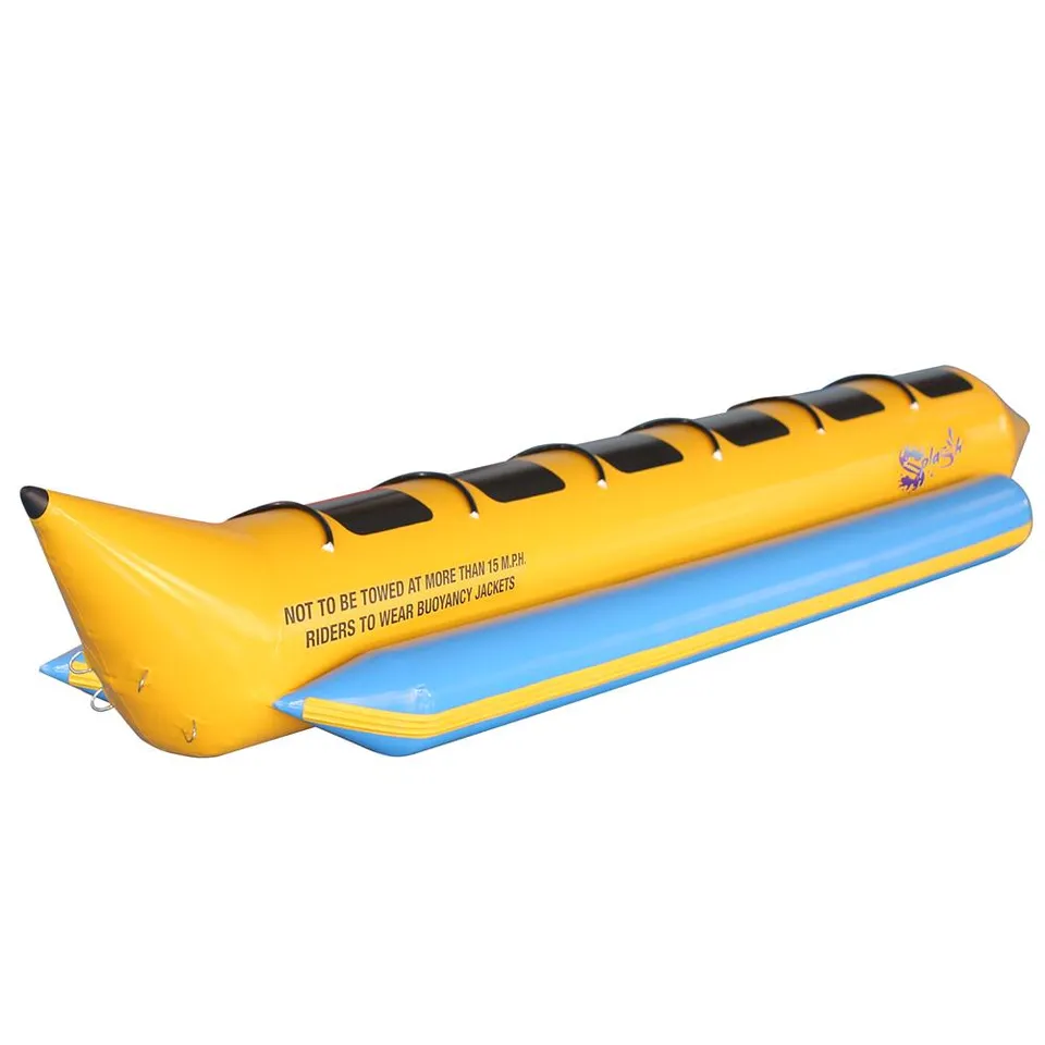 Serenelife Pool Set Bananenboot 6 Personen PVC aufblasbar