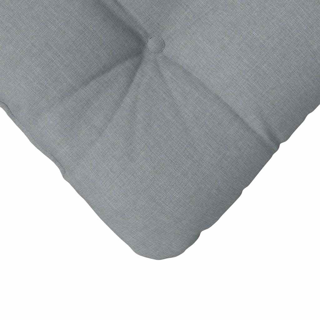 vidaXL Sitzkissen Stoff Hellgrau 40x40x12 cm 4er-Set
