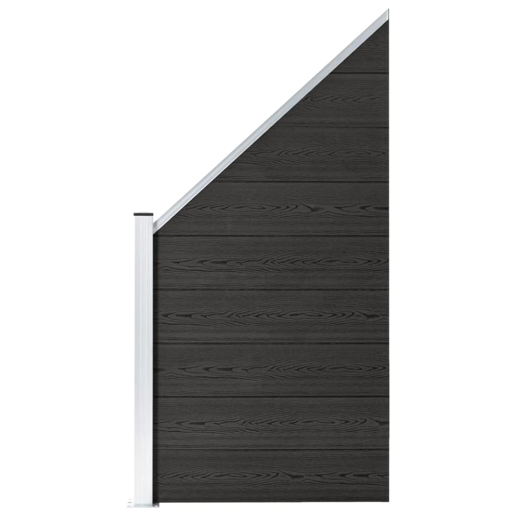 vidaXL Heim & Garten Zaunelement WPC Grau Sichtschutz