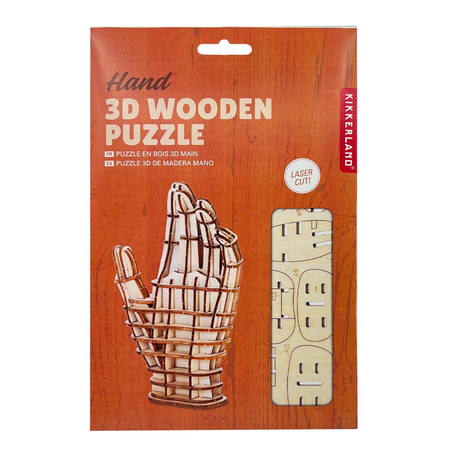 Kikkerland Play Hand 3D Holzpuzzle Skulptur