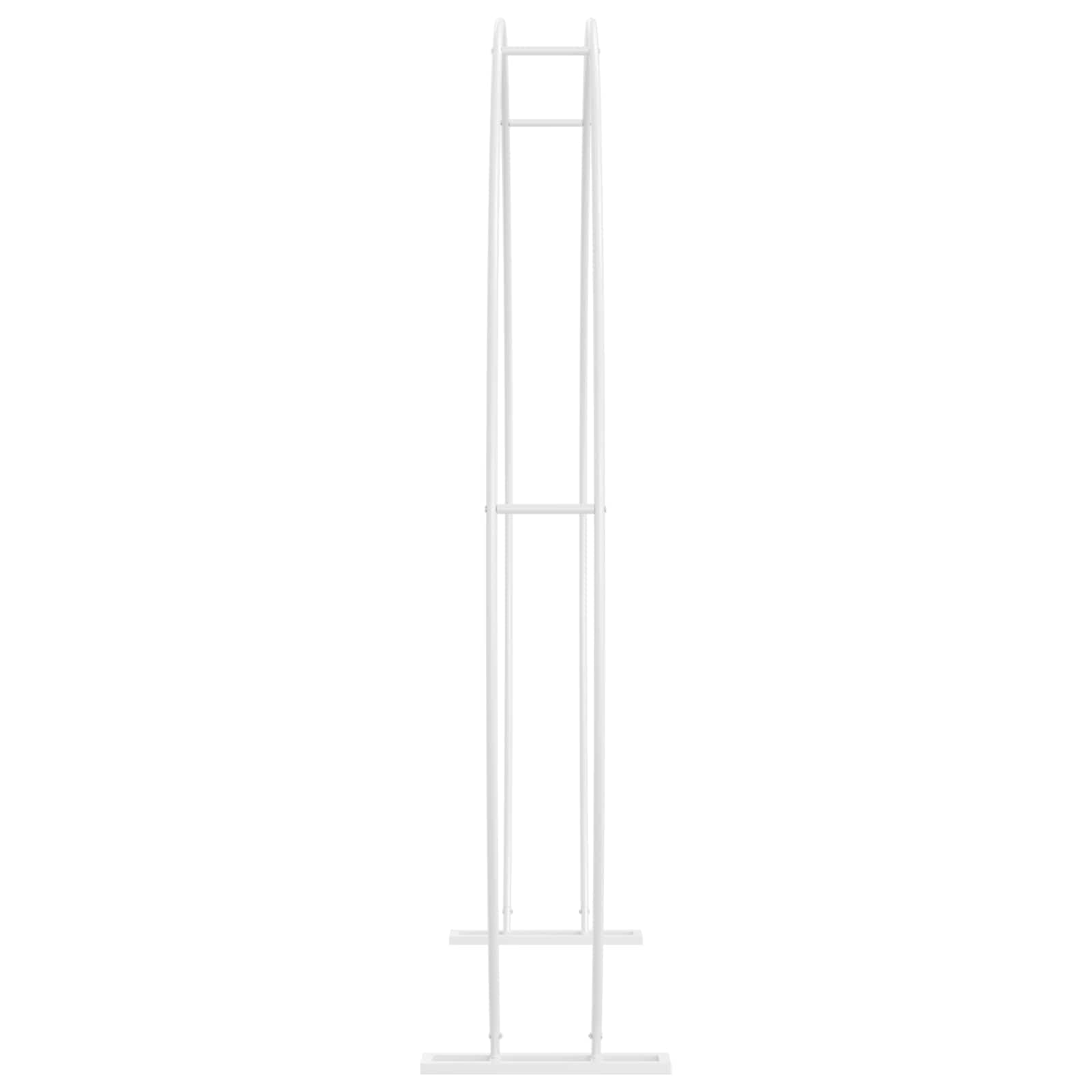 vidaXL Heim & Garten Hochzeitsbogen 223x45x201 Weiß Stahl
