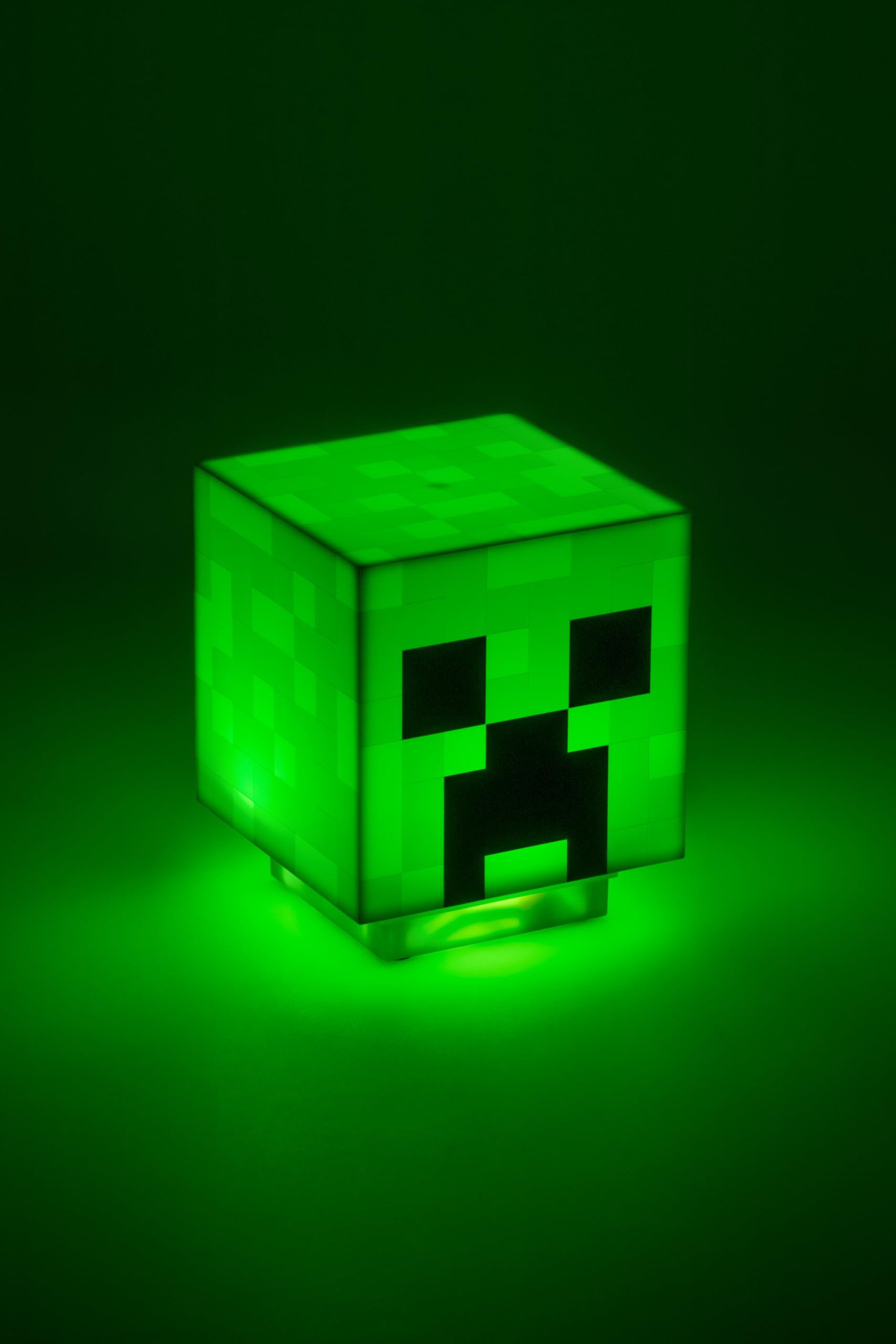 Paladone Minecraft Creeper Tischlampe Grün mit Sound