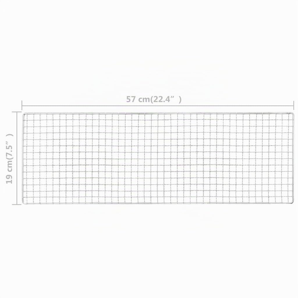 vidaXL Camping Grill Holzkohlegrill Klappbar Stahl 60 cm