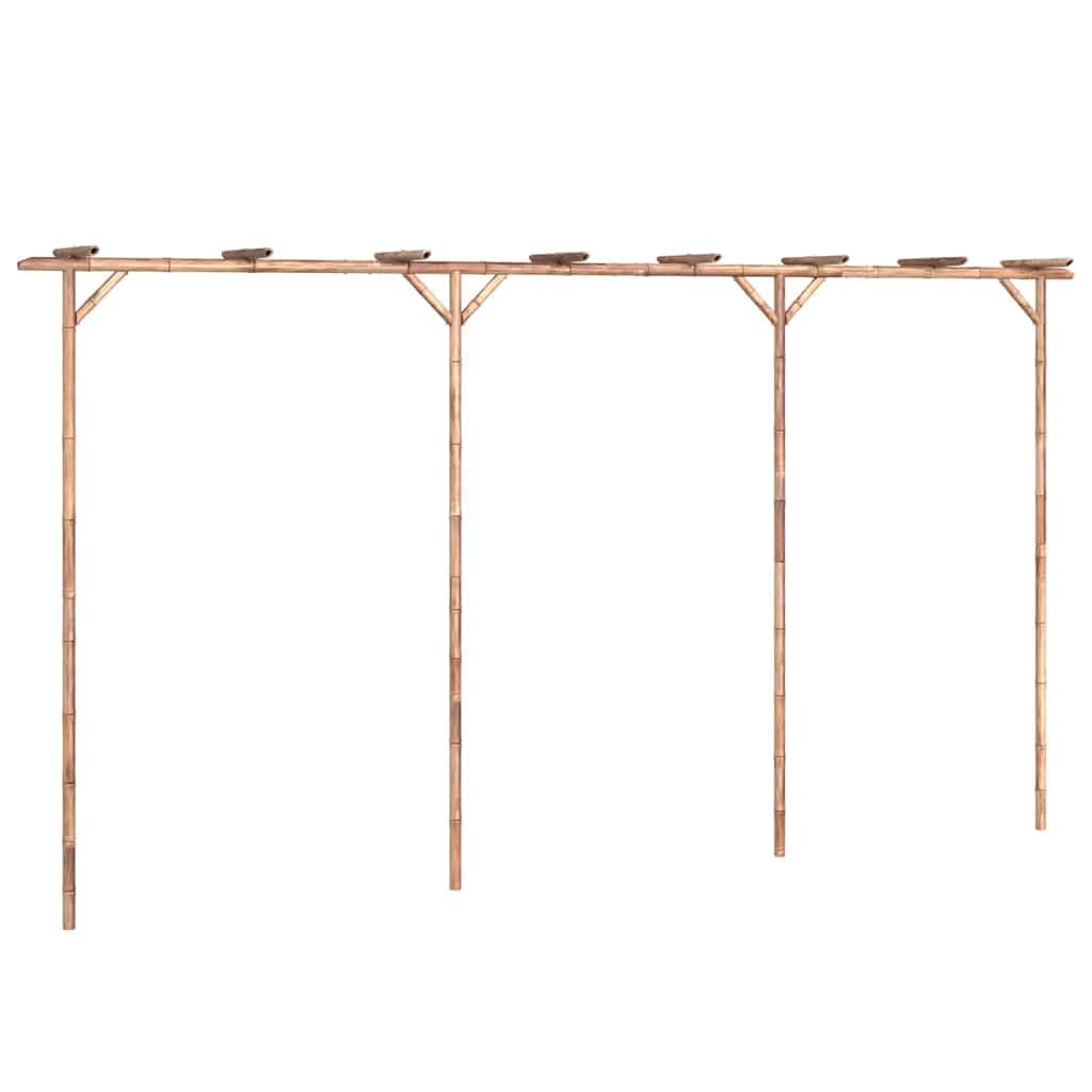 vidaXL Heim & Garten Pergola Bambus Rankhilfe natur