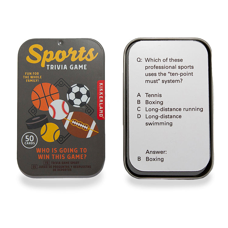 Kikkerland Play Sports Trivia Game Quizspiel 50 Fragen