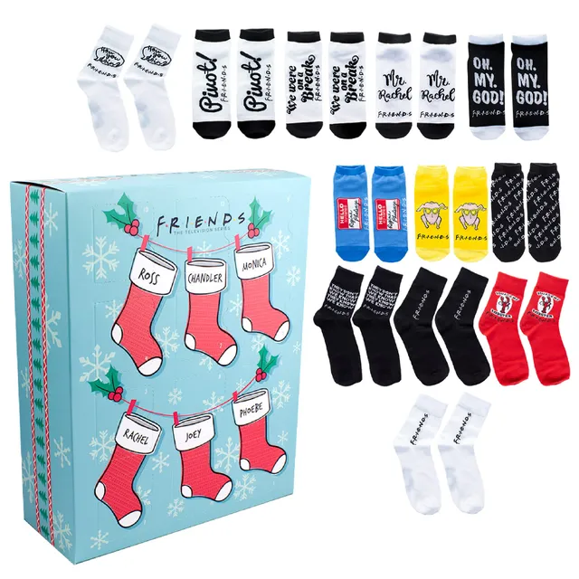 Paladone Friends Socken Adventskalender 12 Tage Unisex Polyester