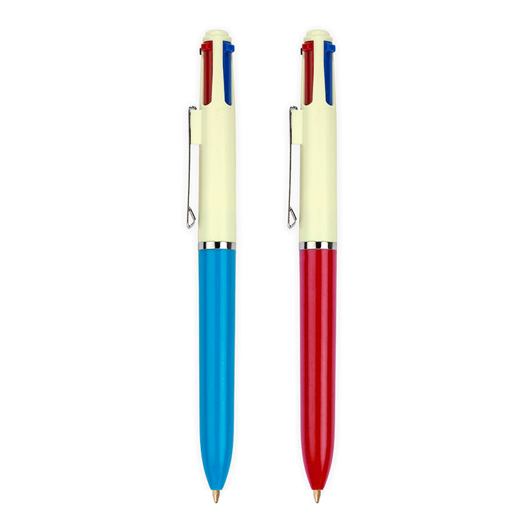 Kikkerland Vintage Multi Pen Kugelschreiber 4-farbig Retro