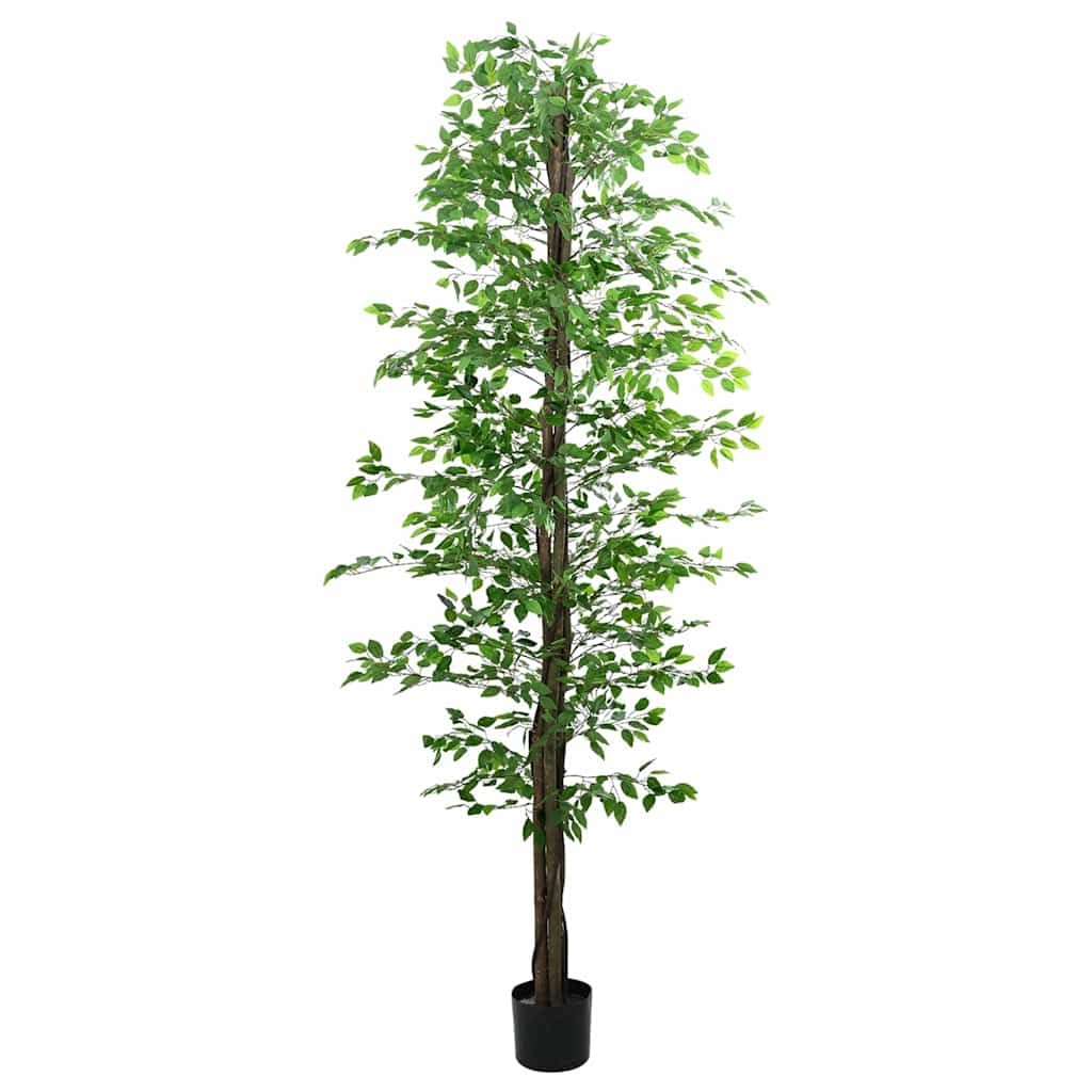 vidaXL Ficusbaum Künstlich 120 cm Grün 788 Blätter Topf