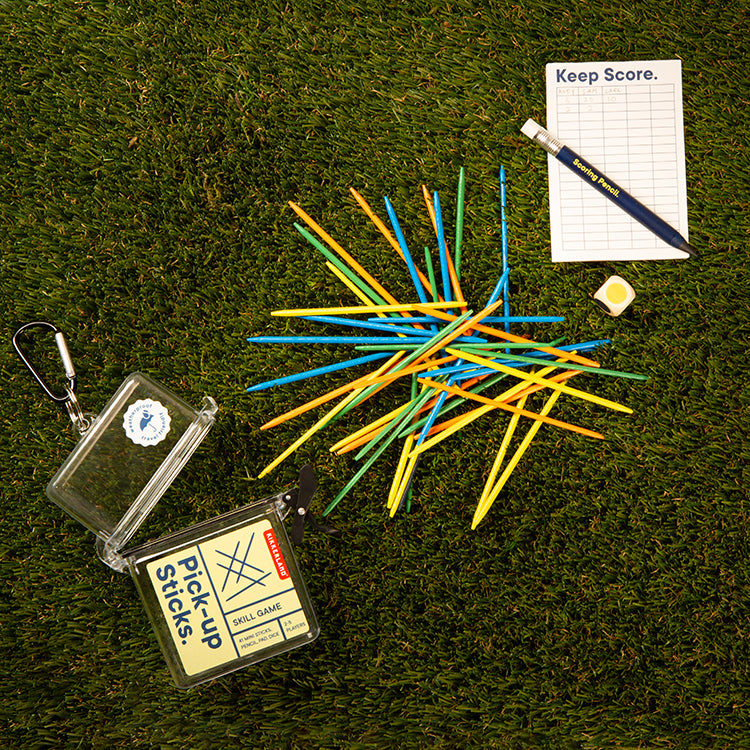 Kikkerland Home Pick-up Sticks Mikado Spiel Reiseset 41-teilig