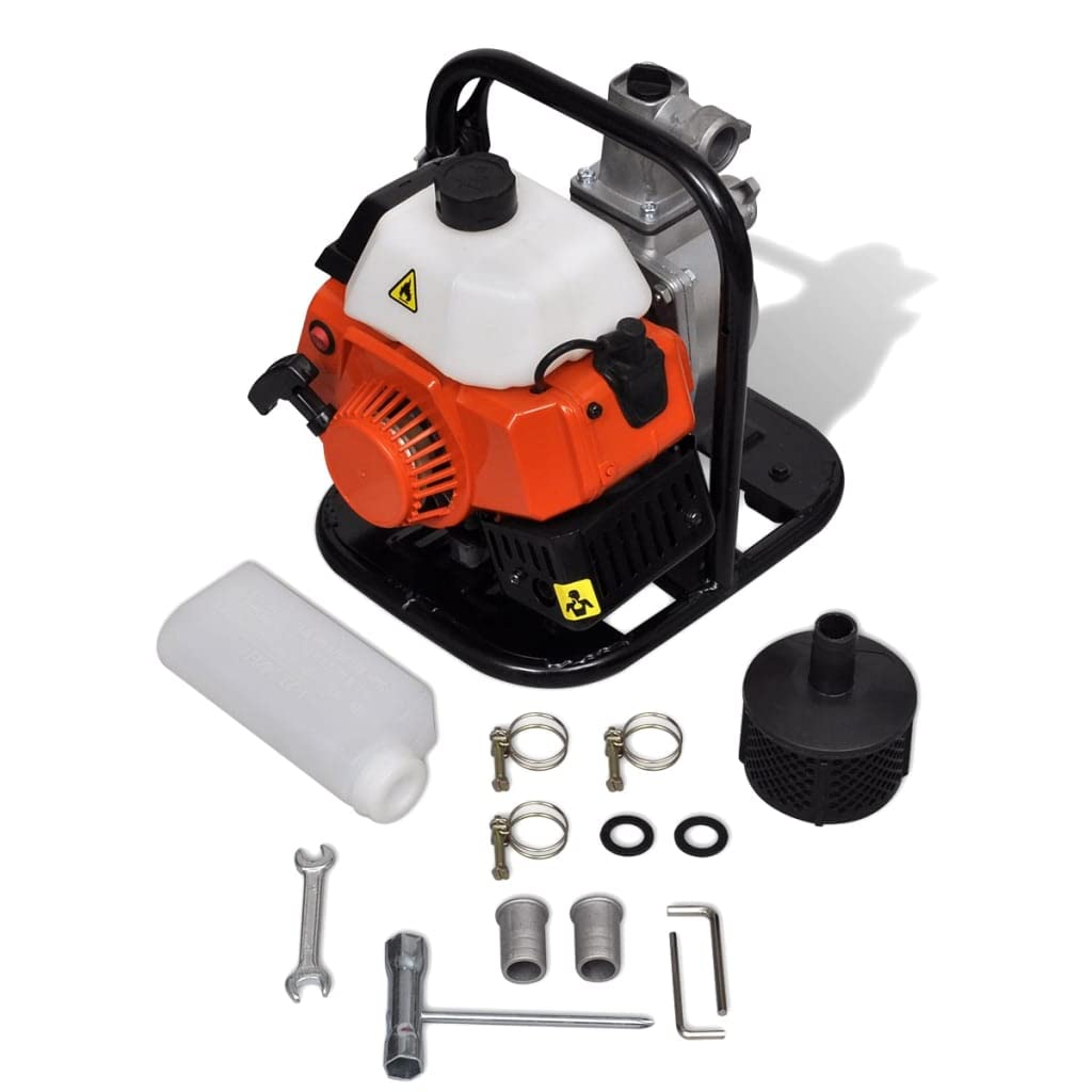 vidaXL Benzin-Wasserpumpe 2-Takt 1,2kW 11,5m³/h