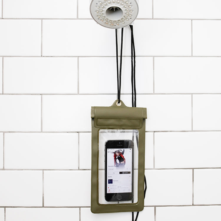 Kikkerland Tech Green Wasserdichte Handyhülle Grün 70 cm