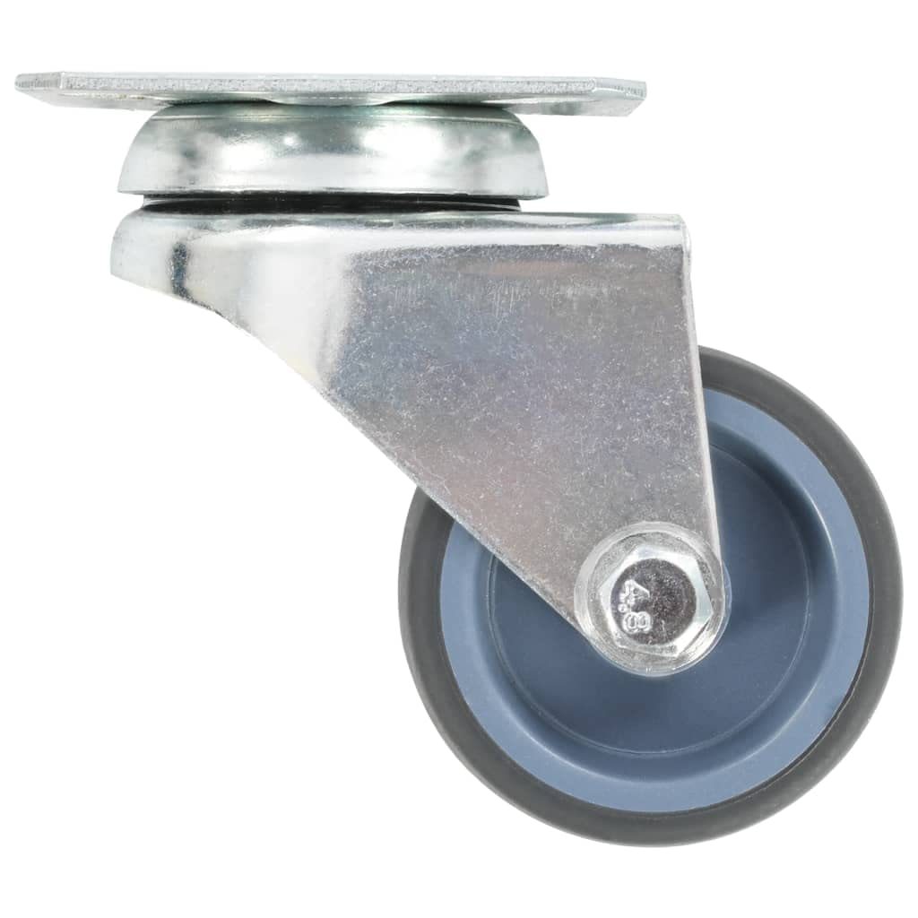 vidaXL Lenkrollen Zwillingsrad 50 mm Möbelrollen 4 Stück TPR