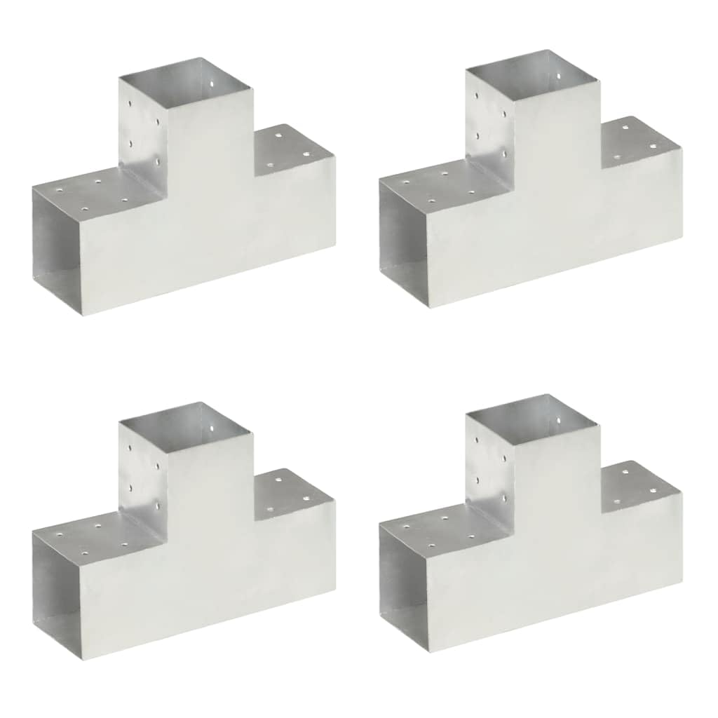 vidaXL Heim & Garten Pfostenverbinder T-Form 101x101mm 4er