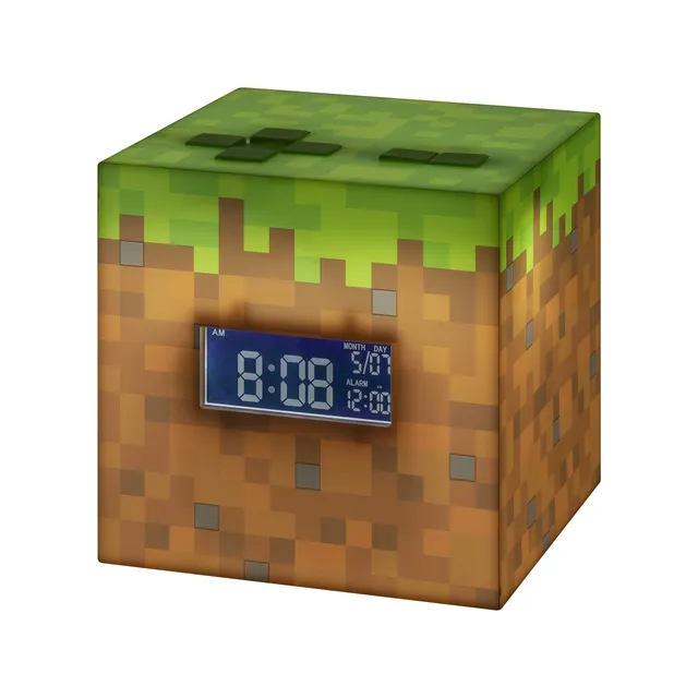 Paladone Lighting Minecraft Grasblock Wecker Digital Leuchte