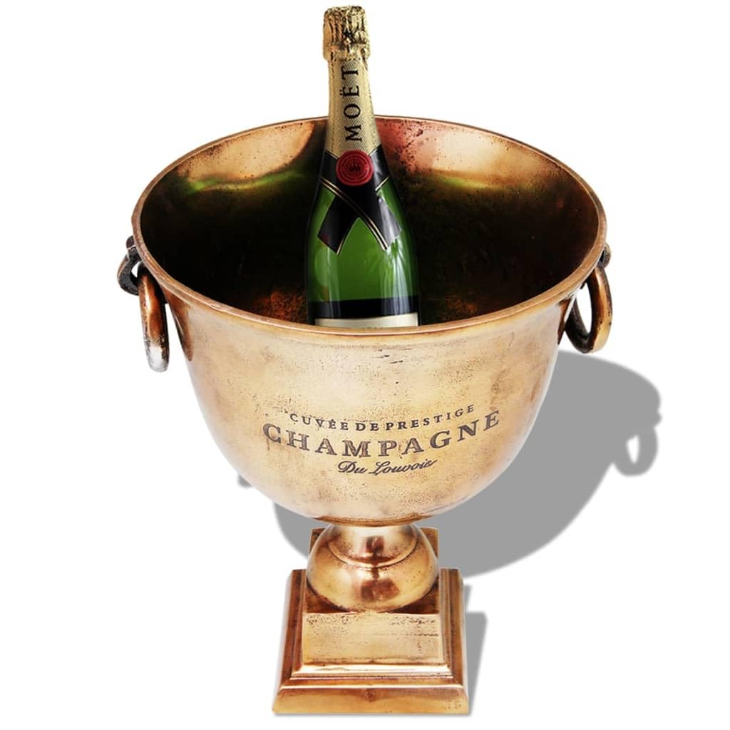 vidaXL Champagner-Kühler Pokal Sektkühler Kupfer braun