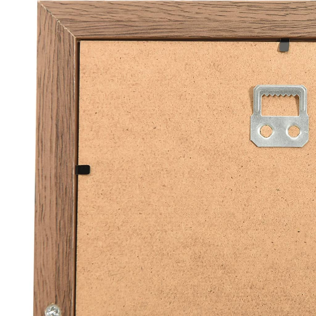 vidaXL Heim & Garten Collage Bilderrahmen 10x 10x15 Hellbraun MDF