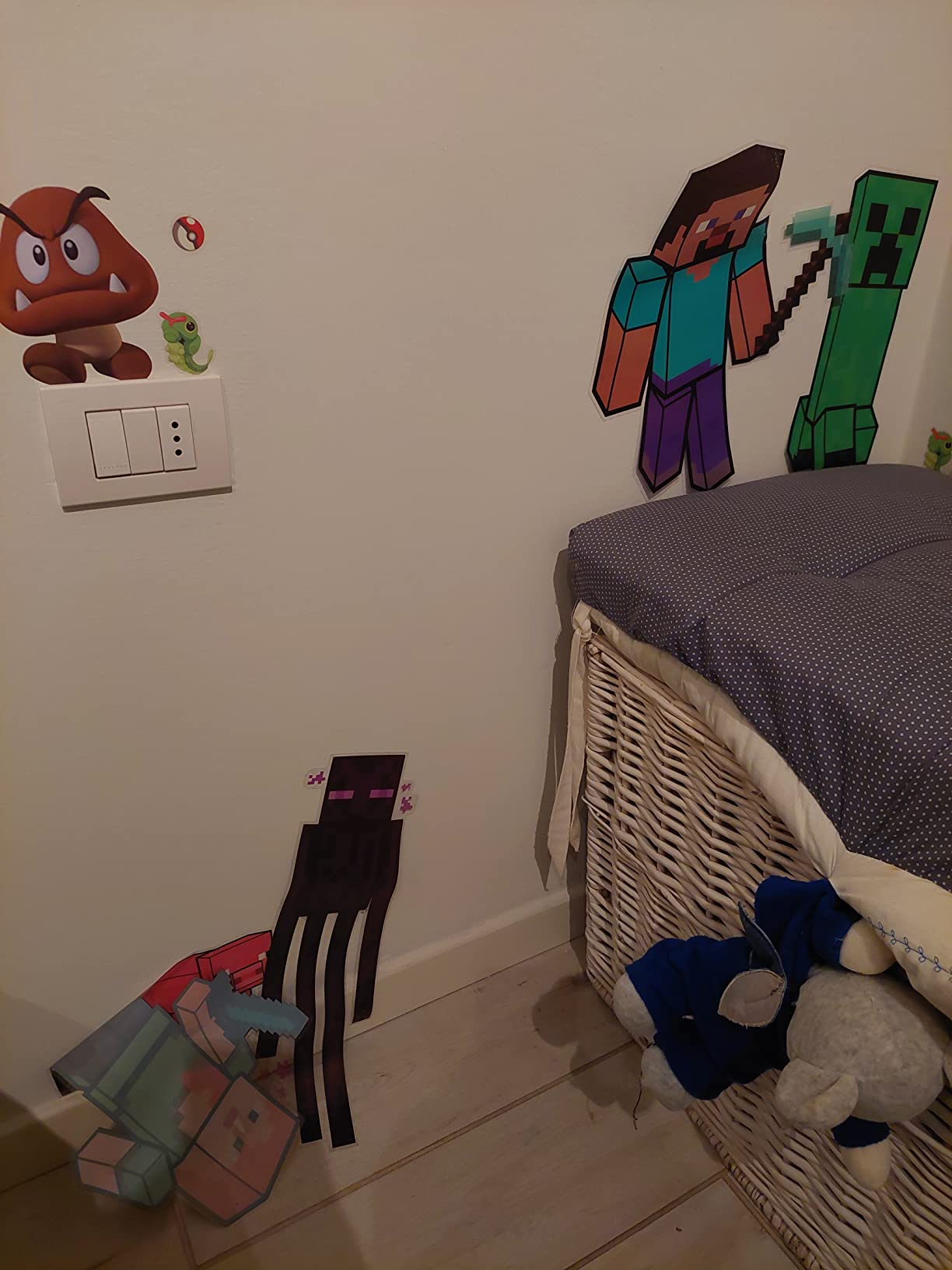 Paladone Minecraft Wandaufkleber Vinyl 4 Bögen ablösbar