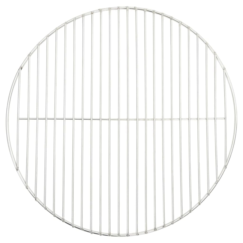 vidaXL BBQ Grillrost rund 34,5 cm Edelstahl 304