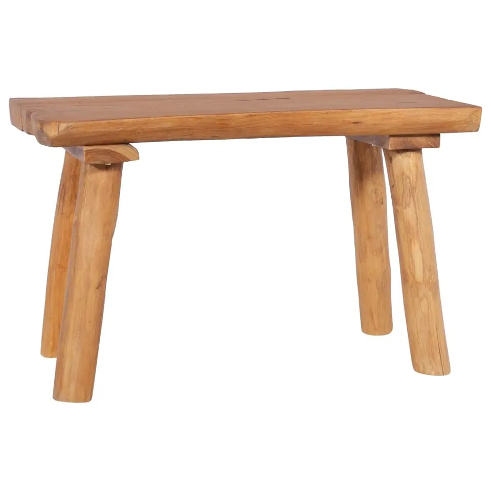 vidaXL Gartenbank Teak Massivholz 80 cm Sitzbank