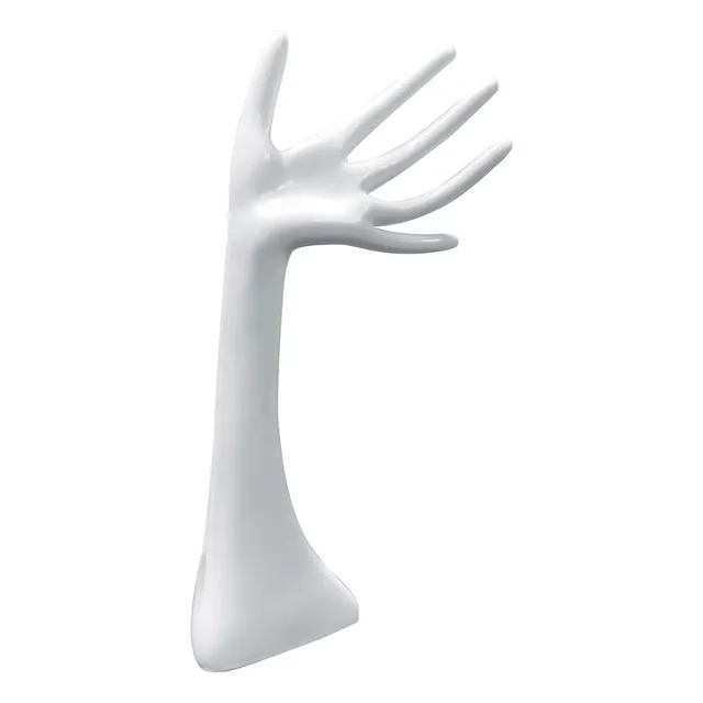 Serenelife Schmuckständer Hand weiß 30 cm PP + Metall