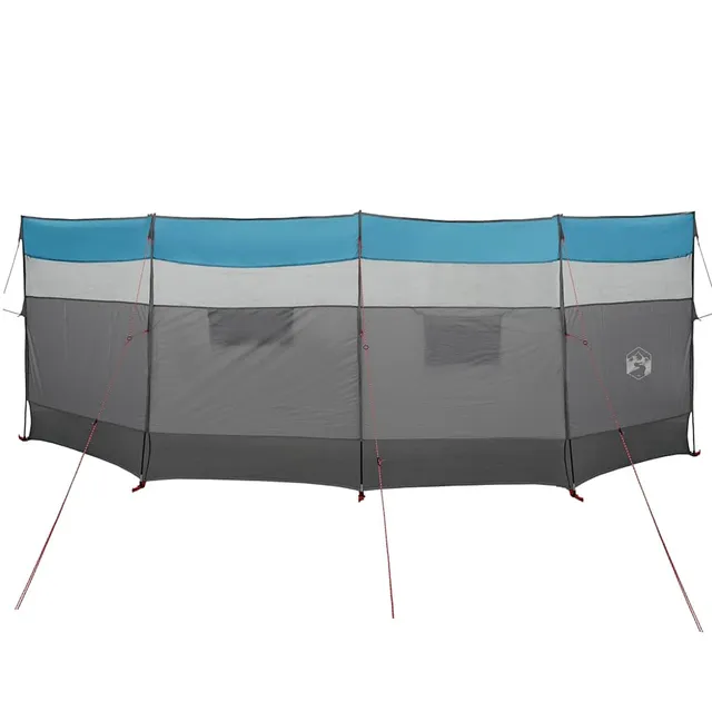 vidaXL Windschutz Strand Blau 510x153cm Camping Polyester