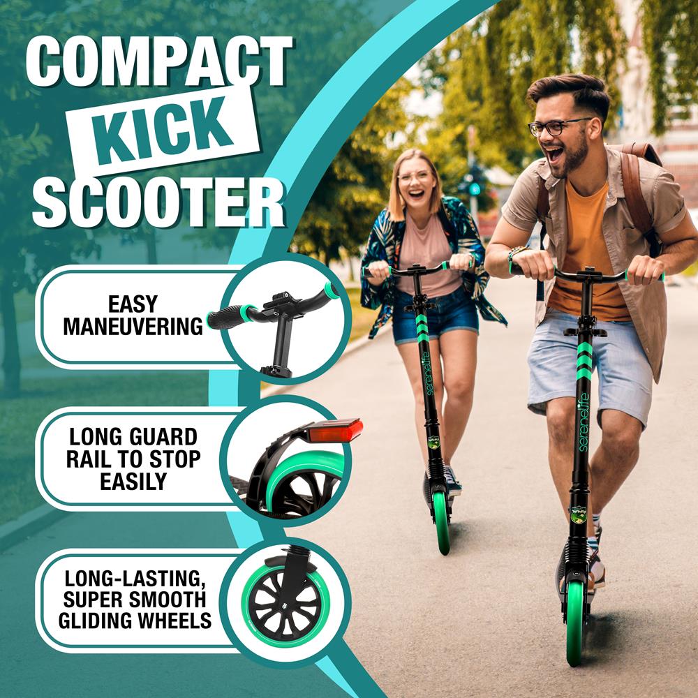 Serenelife Scooters Kickscooter Aqua Alu-Deck 8 Zoll klappbar