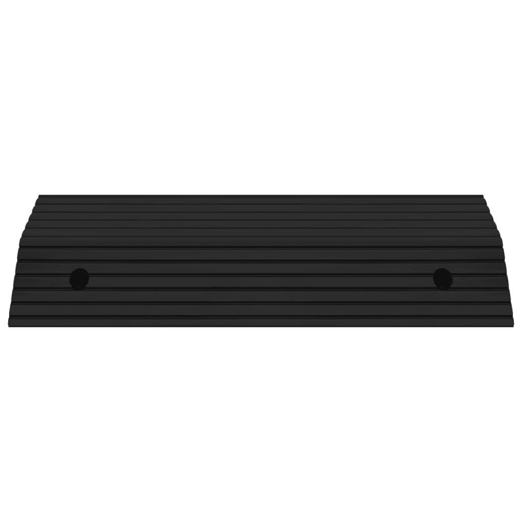vidaXL Schwellenrampe 2X Rollstuhlrampe Gummi 80x40x8cm Schwarz
