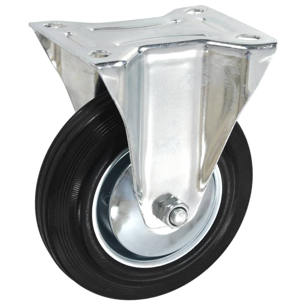 vidaXL 8x Bockrollen 160mm Transportrollen Gummi